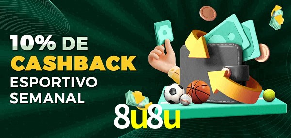 10% de bônus de cashback na 8u8u